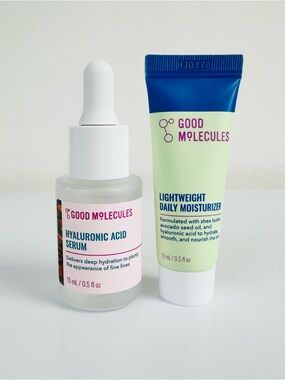 Good Molecules Daily Moisturizer & Hyaluronic Acid Serum Lot 15ml
